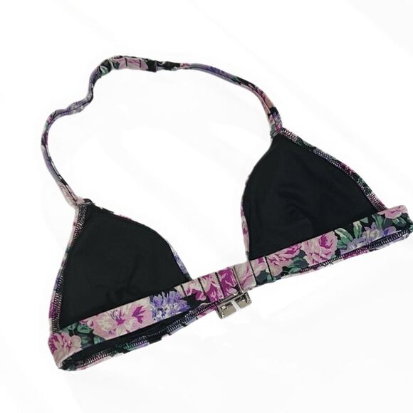 Victoria’s Secret Swim VS Shine Hardware Halter Bikini Top in Mixed Floral - Picture 4 of 5
